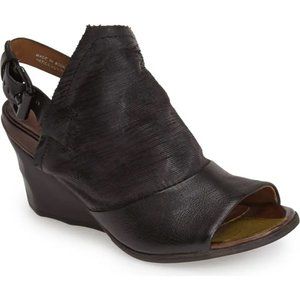 A.S.98 'Kinsley' Demi Wedge Sandal Black Size 38